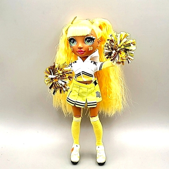 Rainbow High Cheerleader Fashion Doll, Sunny Madison in Yellow - Picture 1 of 4